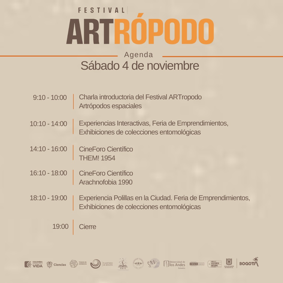 Agenda Festival Artrópodo