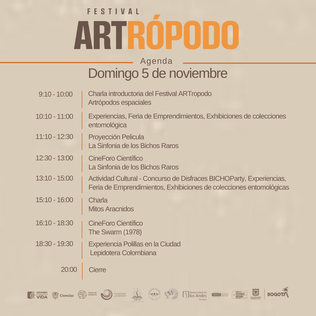 Agenda Festival Artrópodo 2