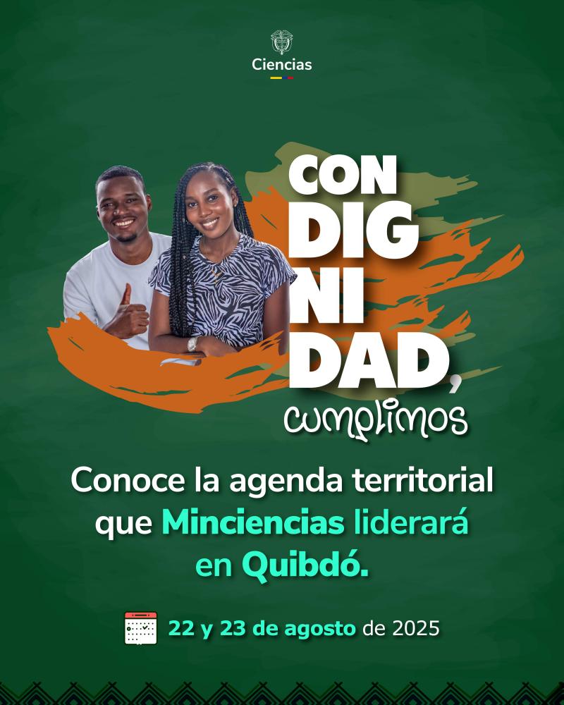 Agenda MinCiencias Chocó