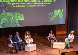Ministra en CODECTI Foto: Participación de la Ministra Yesenia Olaya en “Foro gobernanza para el cambio: hacia una CTeI más inclusiva”