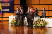 El ministro José Manuel Luque acompaña al Presidente Ivan Duque y a los delegados del Gobierno Nacional en la inauguración de la Feria Internacional del Libro de Bogotá.